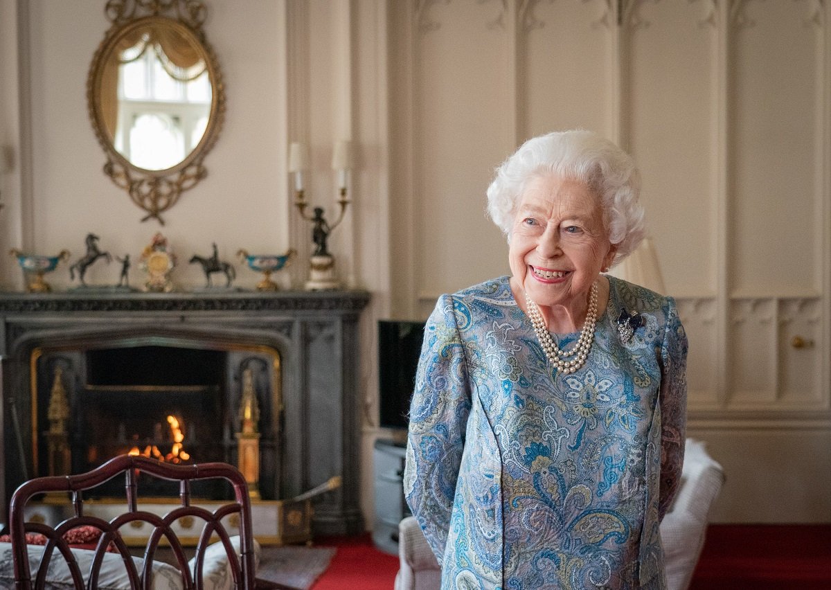 Queen Elizabeth II attends an audience with the President of Switzerland Ignazio Cassis at Windsor Castle