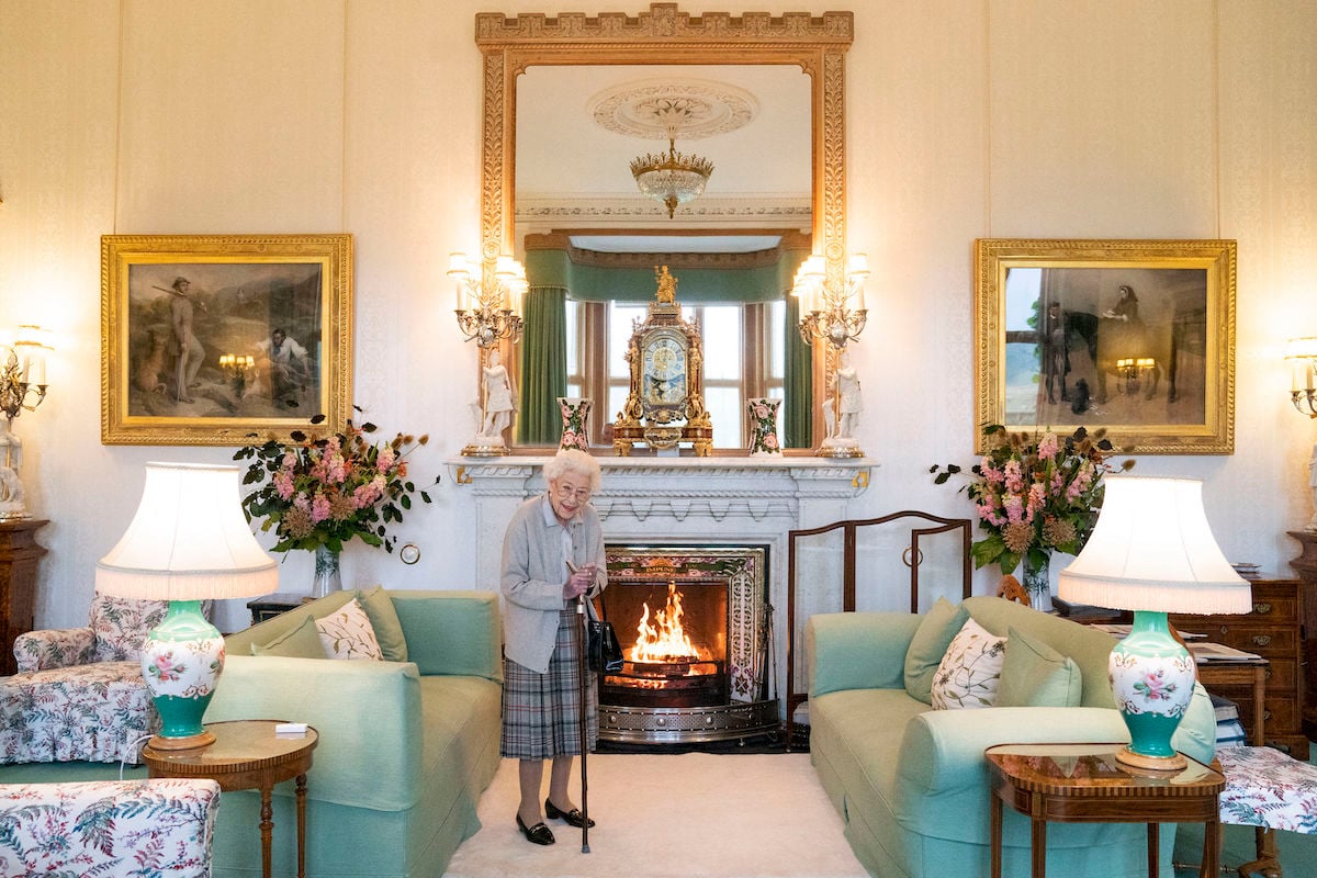 Queen Elizabeth, who King Charles III issued a statement on following her death on Sept. 8, looks on