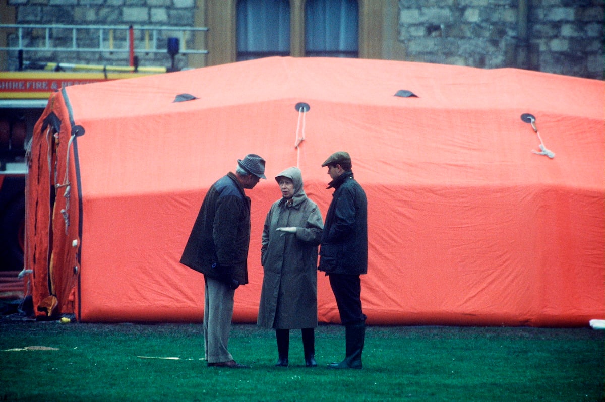 Queen Elizabeth and Prince Edward in 1992