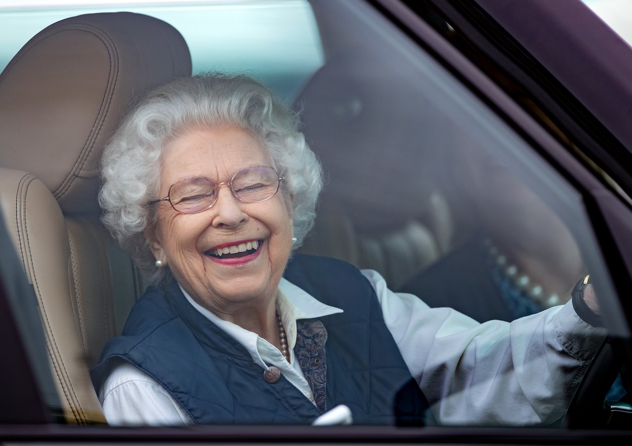 Queen Elizabeth II, shown driving in 2021, once terrified the Crown Prince of Saudi Arabia
