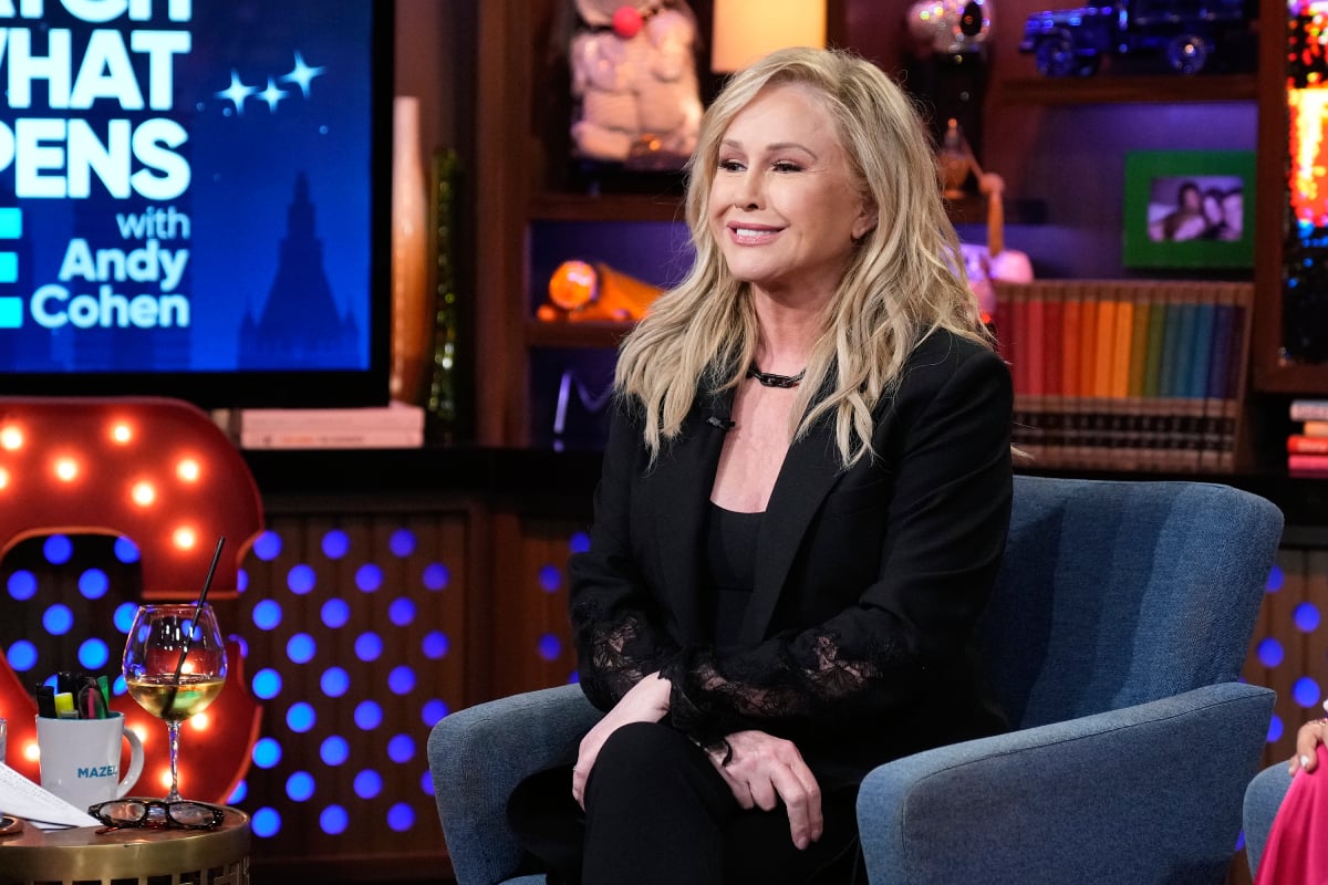 RHOBH star Kathy Hilton smiles during an appearance on Watch What Happens Live