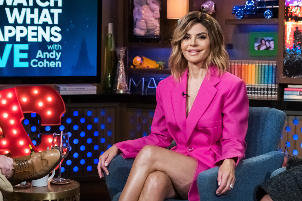 RHOBH star Lisa Rinna smiles during an appearance on Watch What Happens Live