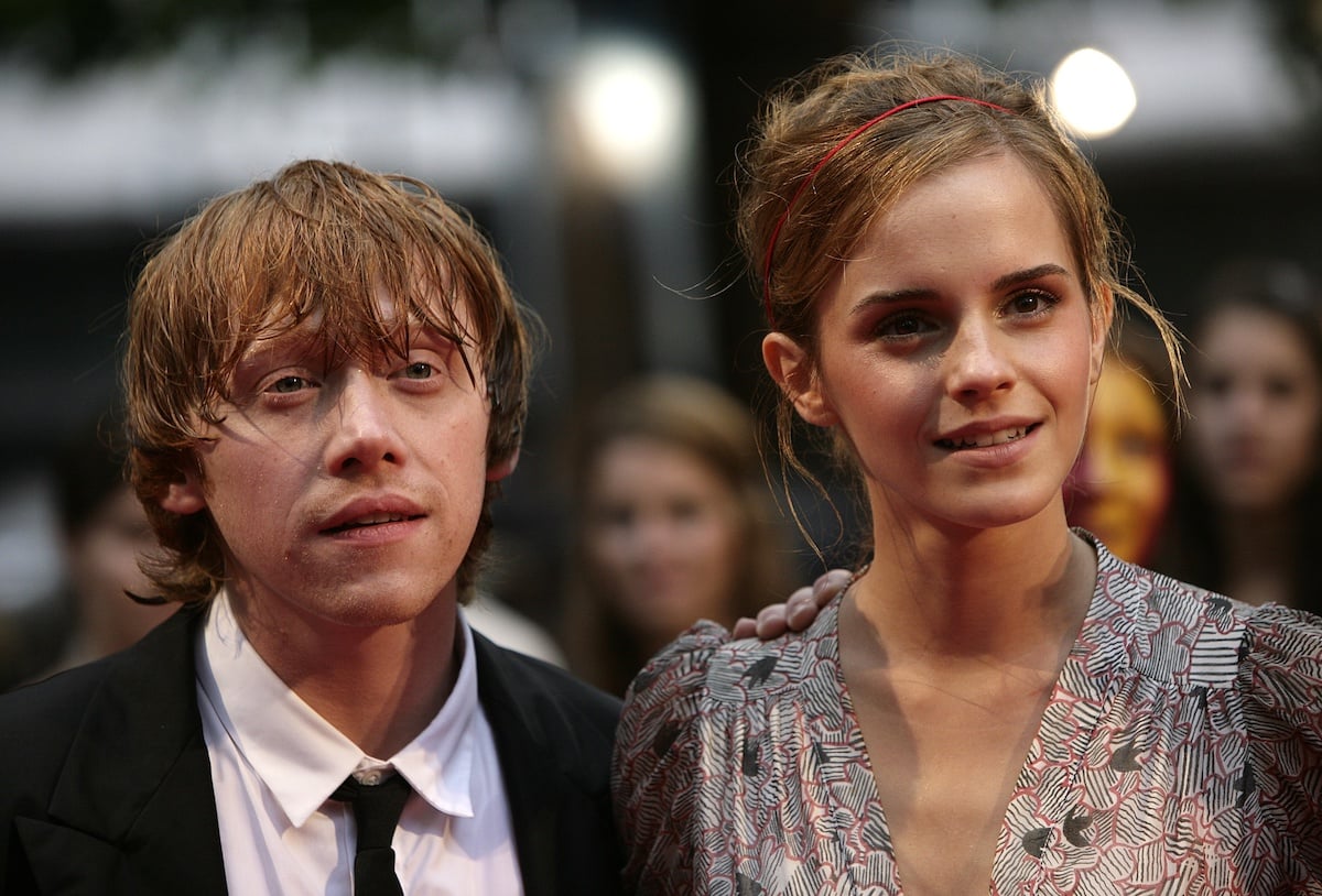Rupert Grint and Emma Watson at the 'Harry Potter and the Half-Blood Prince' premiere