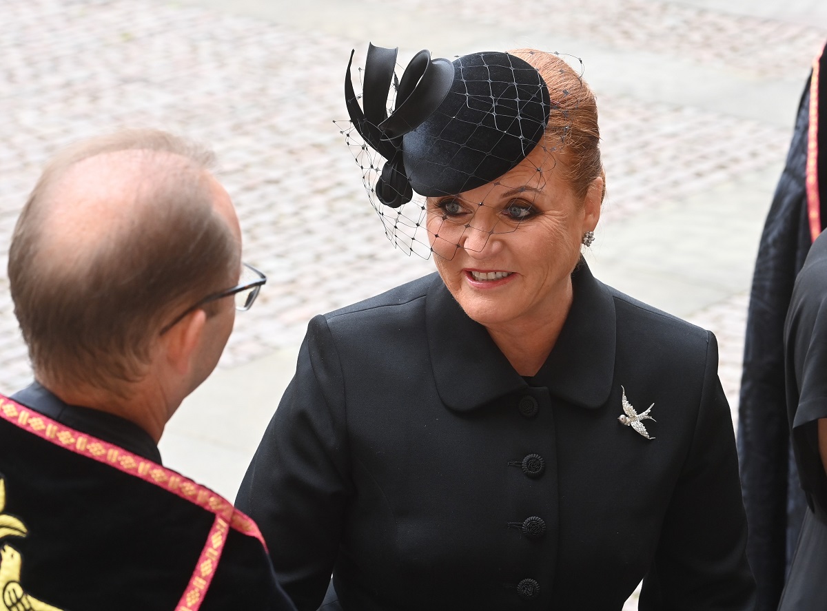 Sarah Ferguson arriving for the State Funeral of Queen Elizabeth II at Westminster Abbey
