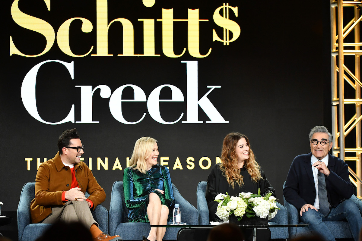 'Schitt's Creek' stars Dan Levy, Catherine O'Hara, Annie Murphy and Eugene Levy sit on a TCA panel for the final season