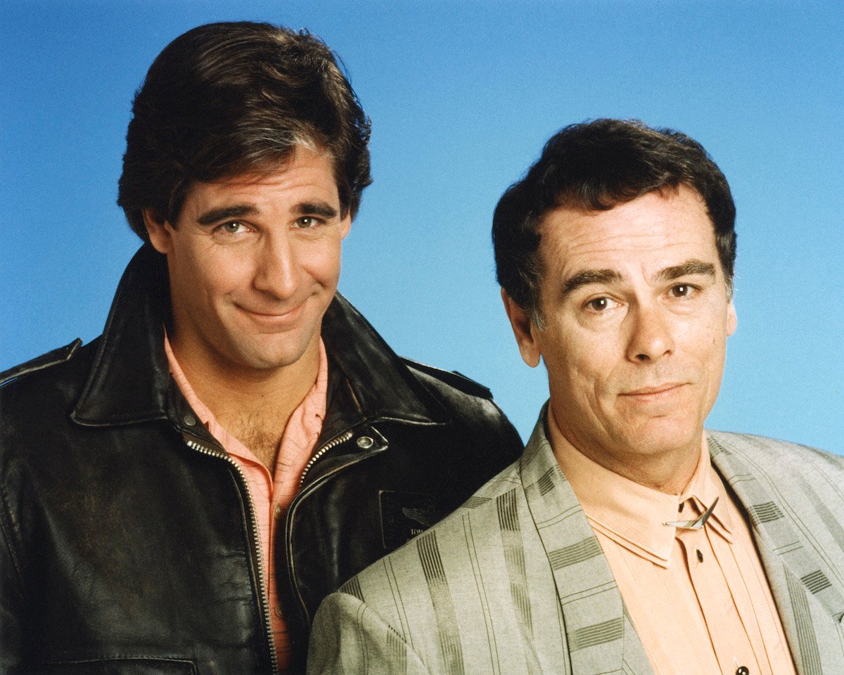 Scott Bakula and Dean Stockwell in a promotional shot for 'Quantum Leap'