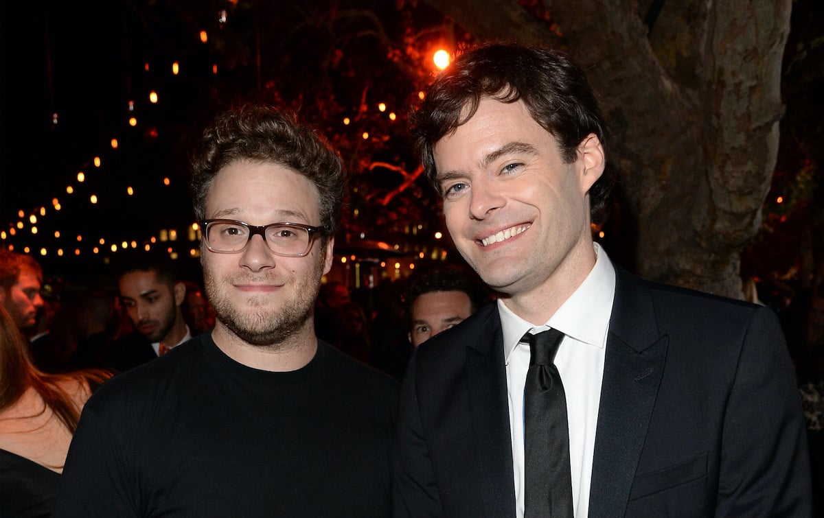 Seth Rogen and Bill Hader smiling