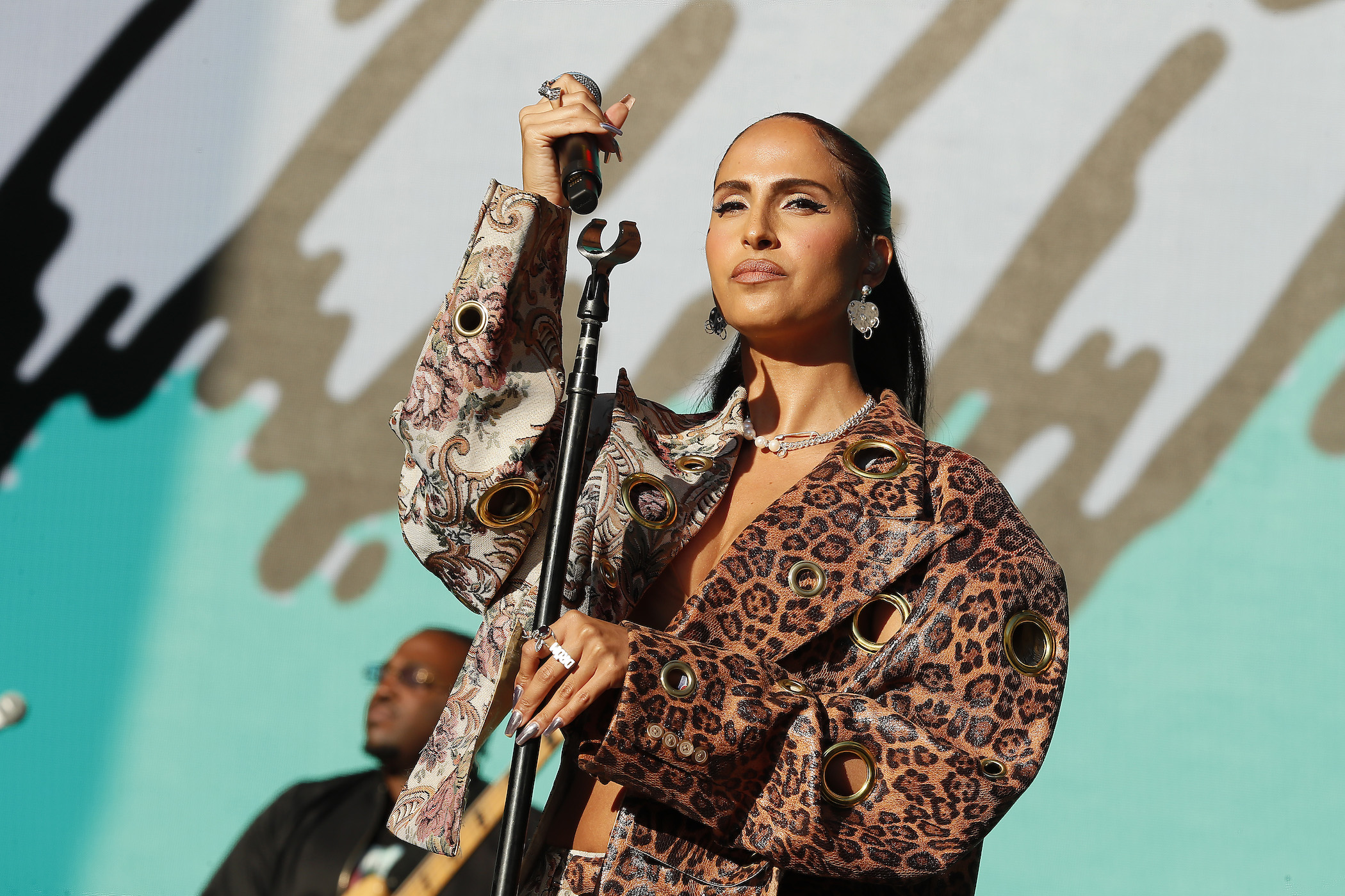 Snoh Aalegra performs at the 2022 Something in the Water Music Festival on Independence Avenue