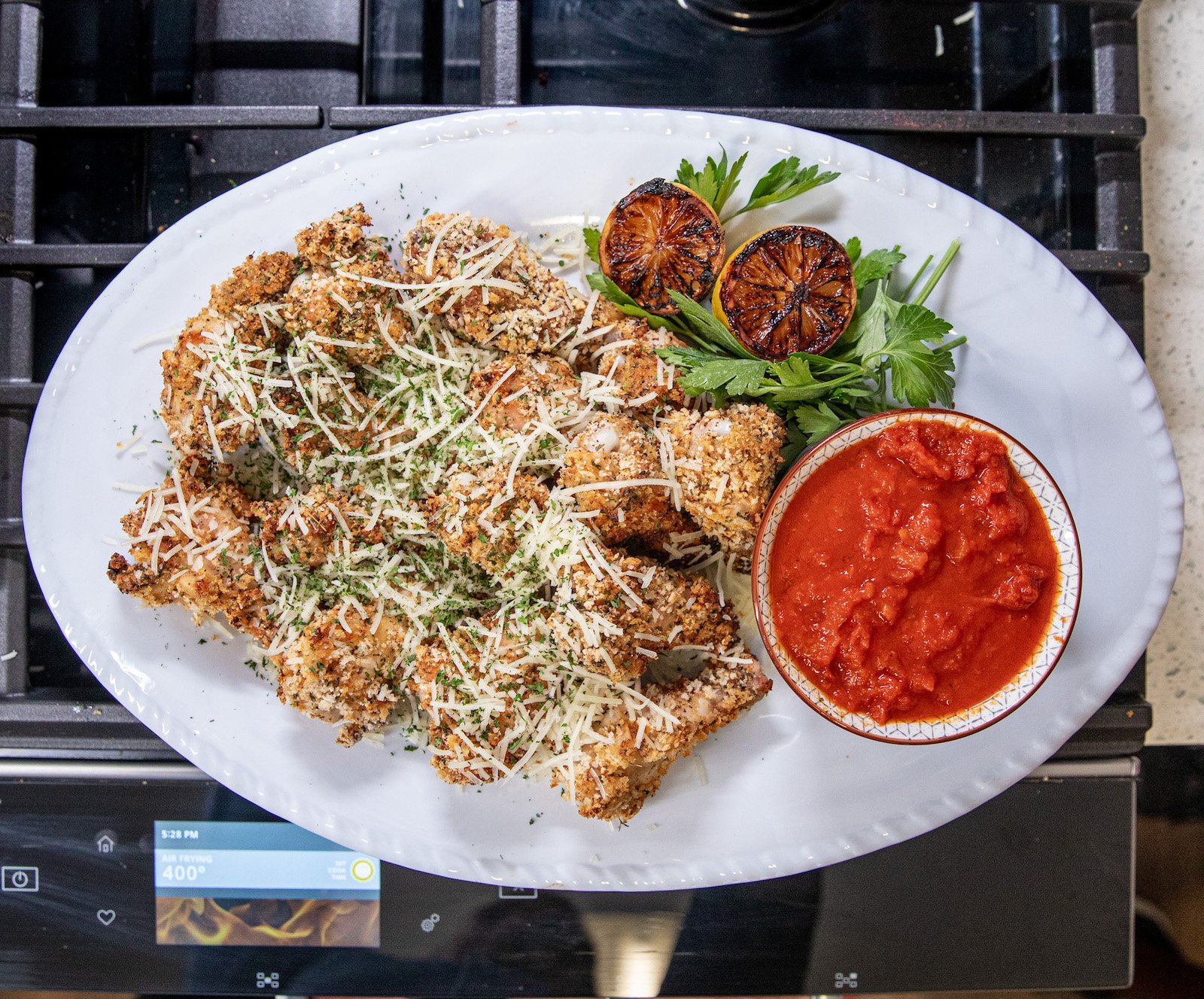 Spicy Chicken Parmesan Wings