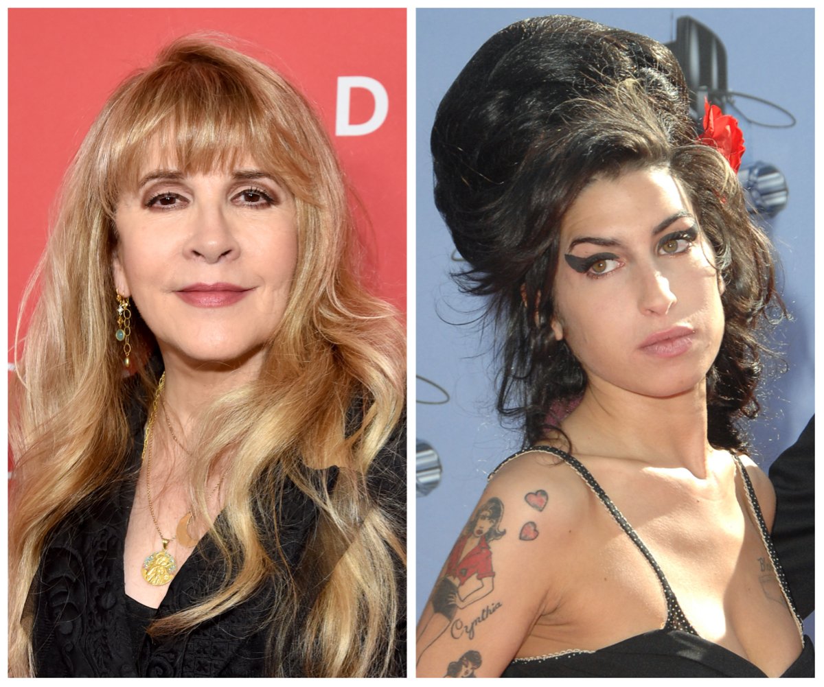 She by side photos of Stevie Nicks and Amy Winehouse.