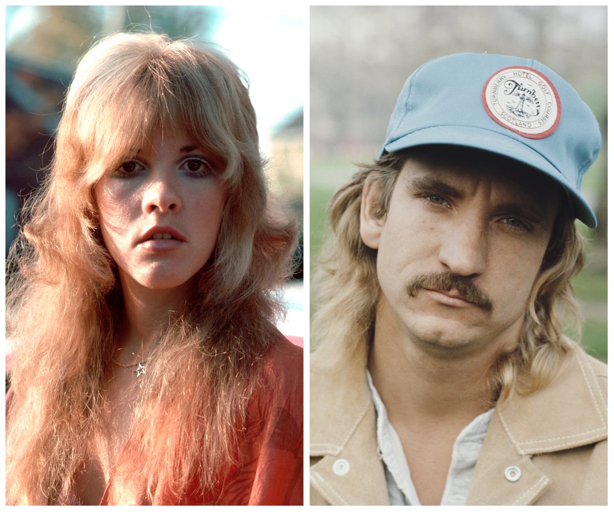 Side by side photos of Stevie Nicks and Joe Walsh.