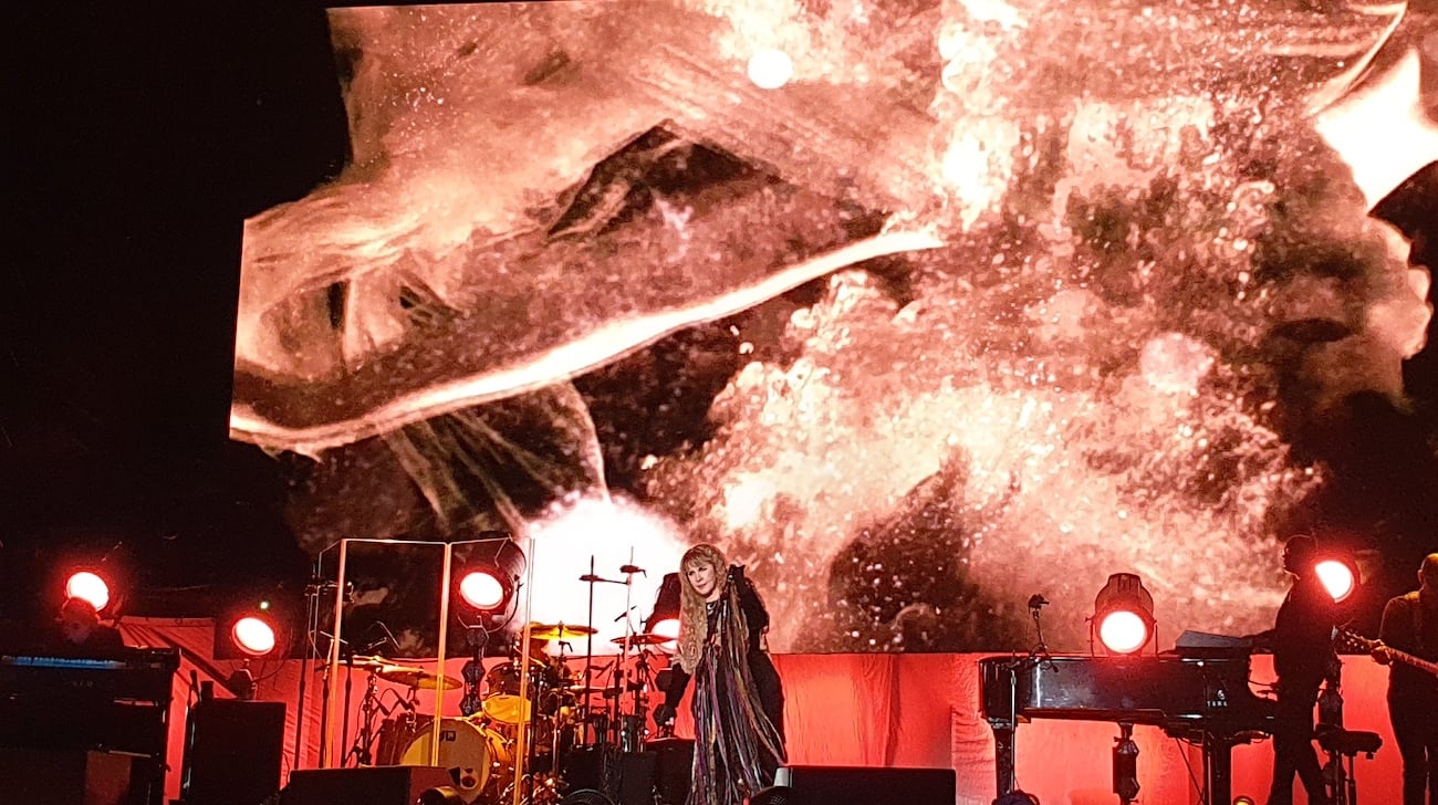 Stevie Nicks performing at the Sea. Hear. Now Festival in Asbury Park, New Jersey on Sept. 17.