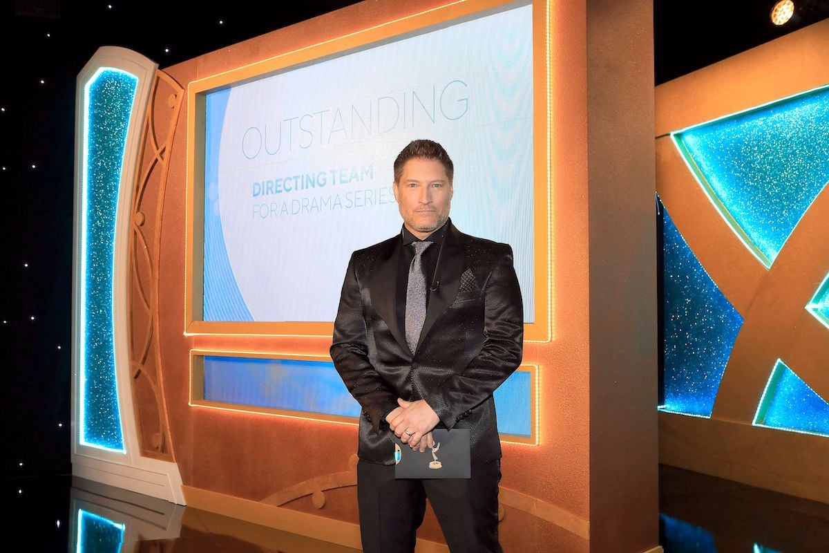 'Studio City' creator/star Sean Kanan holds a Daytime Emmy Award envelope