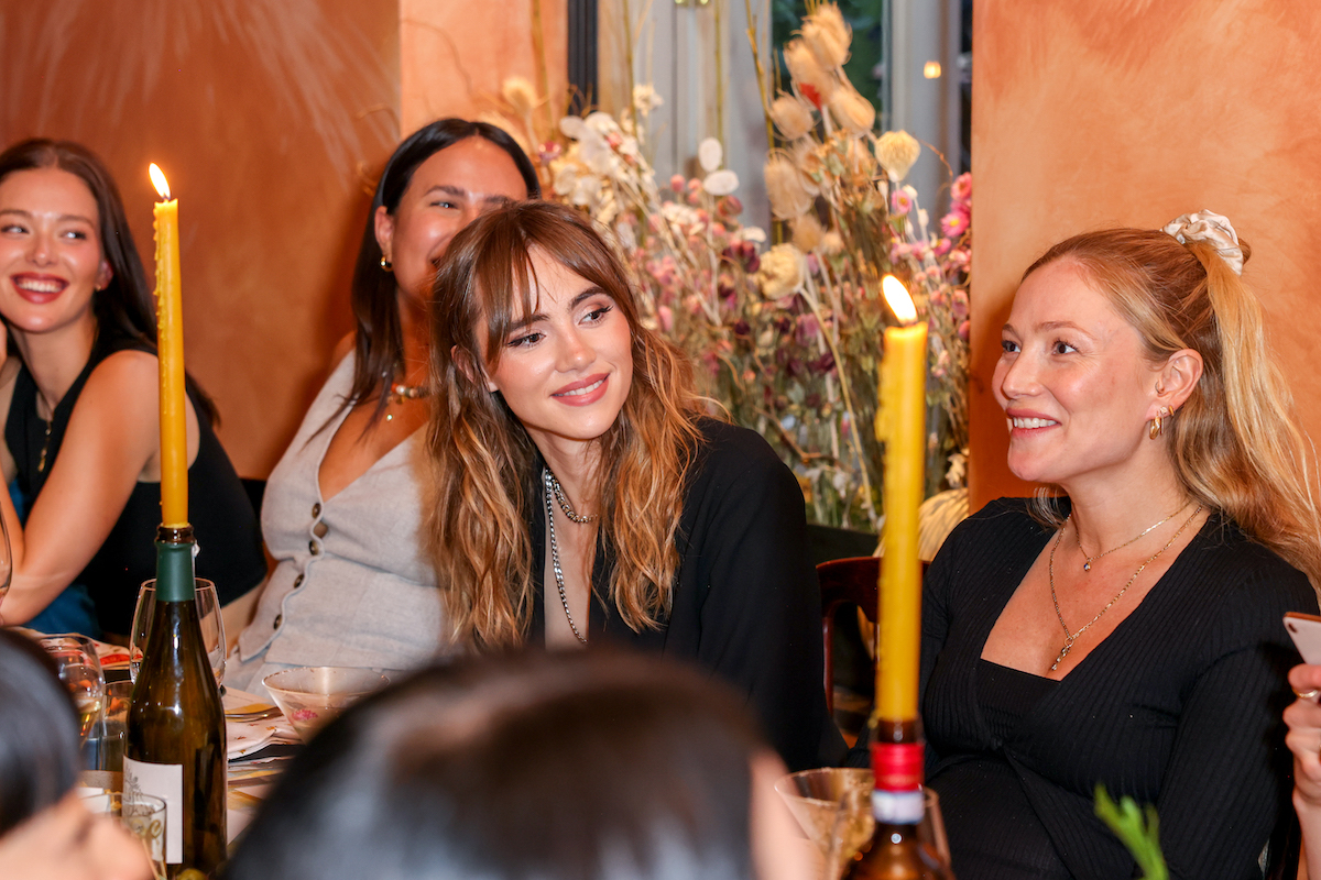 Suki Waterhouse attends a dinner hosted by Reformation & Suki Waterhouse celebrating the Covent Garden store opening with Supper Club