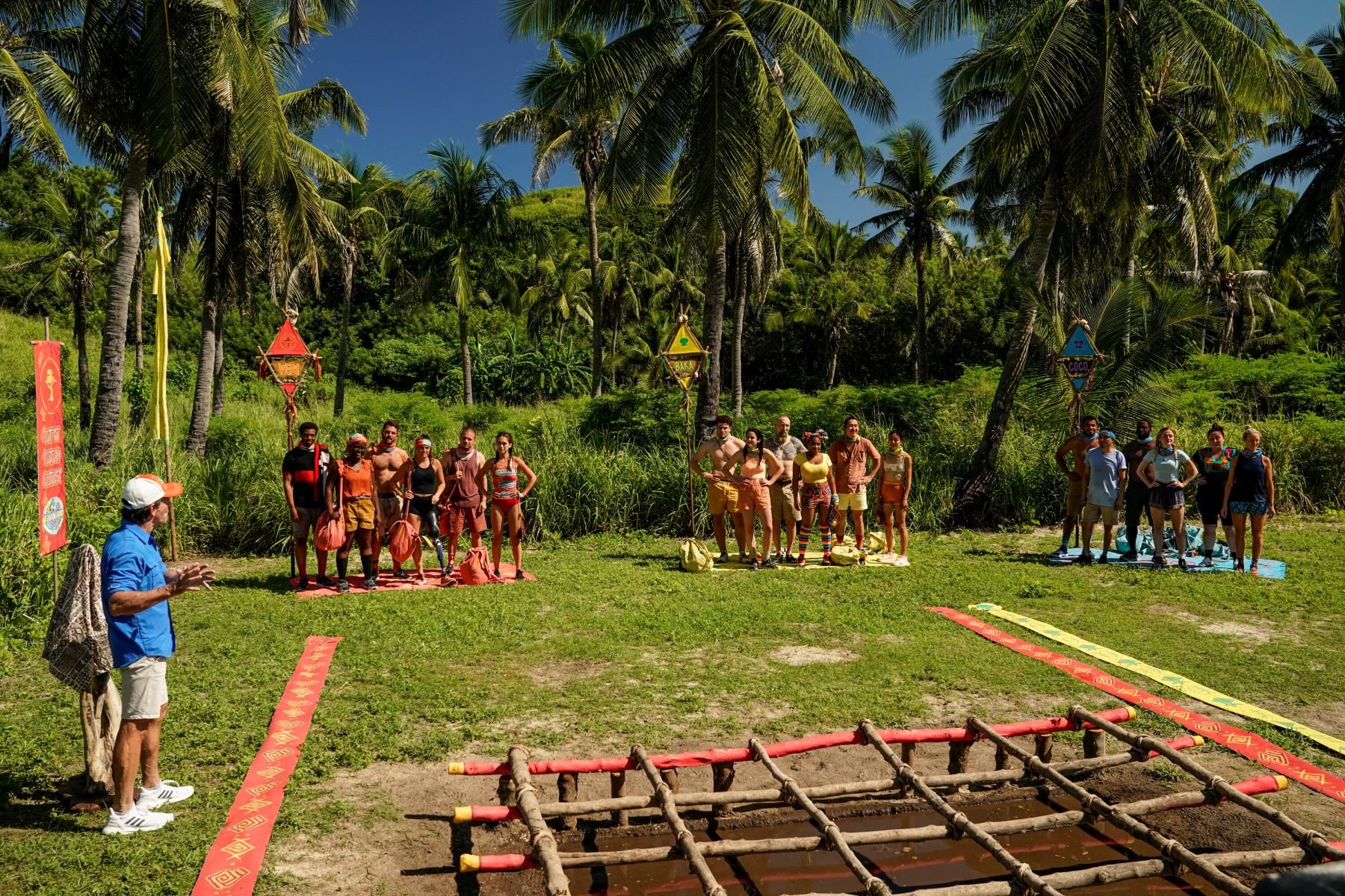 Host Jeff Probst explains a challenge to the 'Survivor' Season 43 cast, and, according to spoilers, the challenges are more difficult this season. 