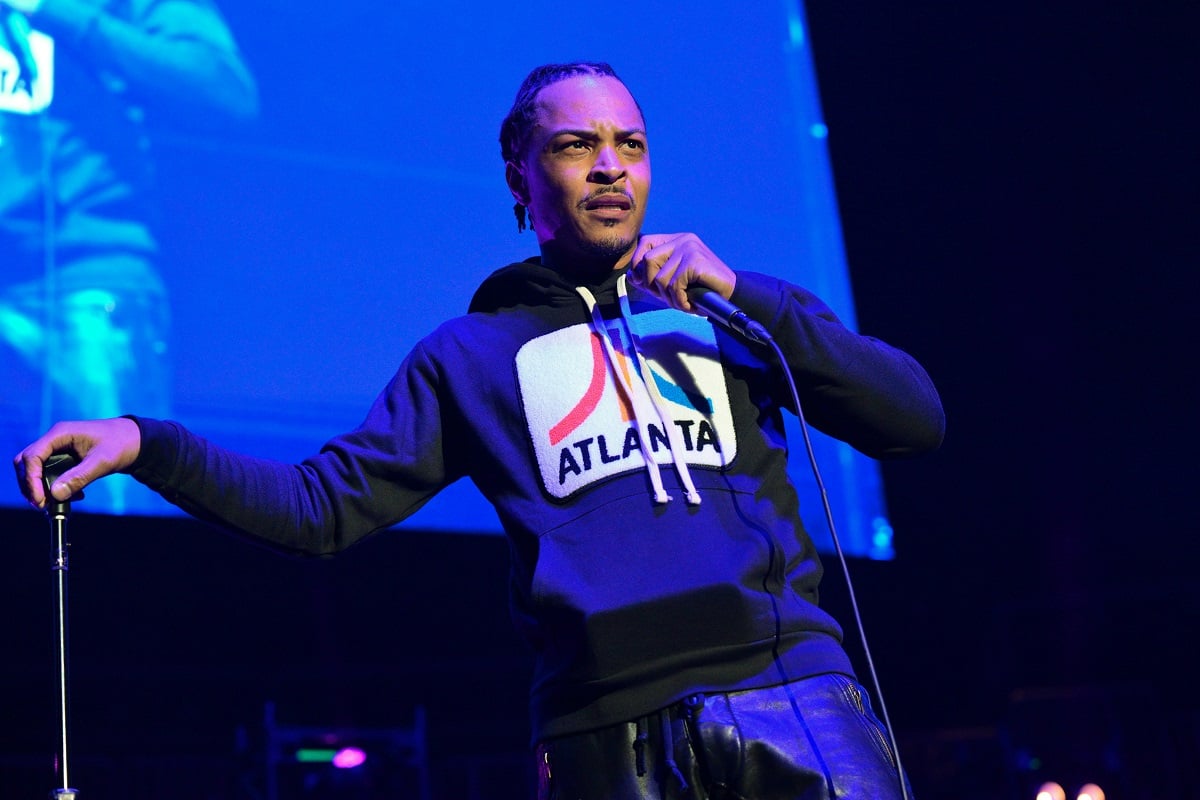 TI performs during a comedy tour.