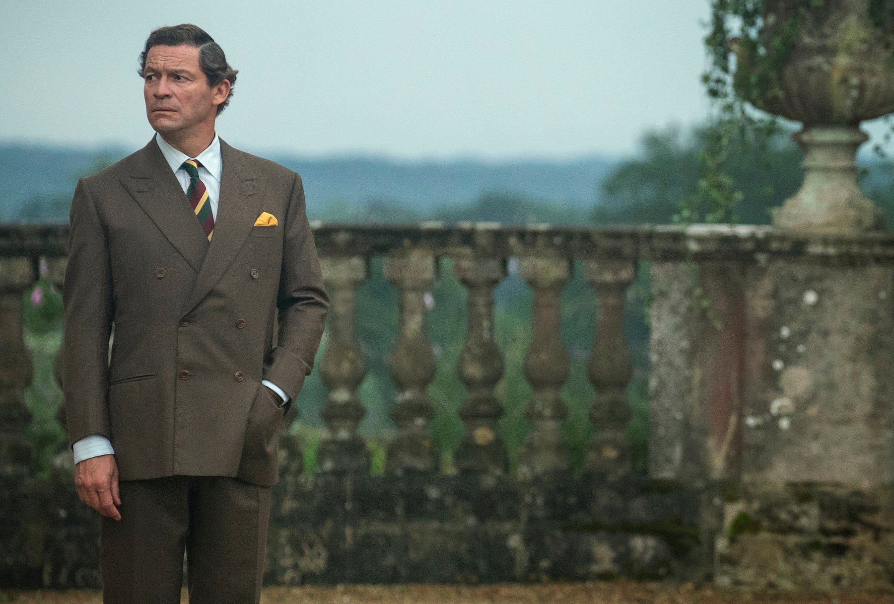 Production still from 'The Crown' featuring Dominic West as Prince Charles 
