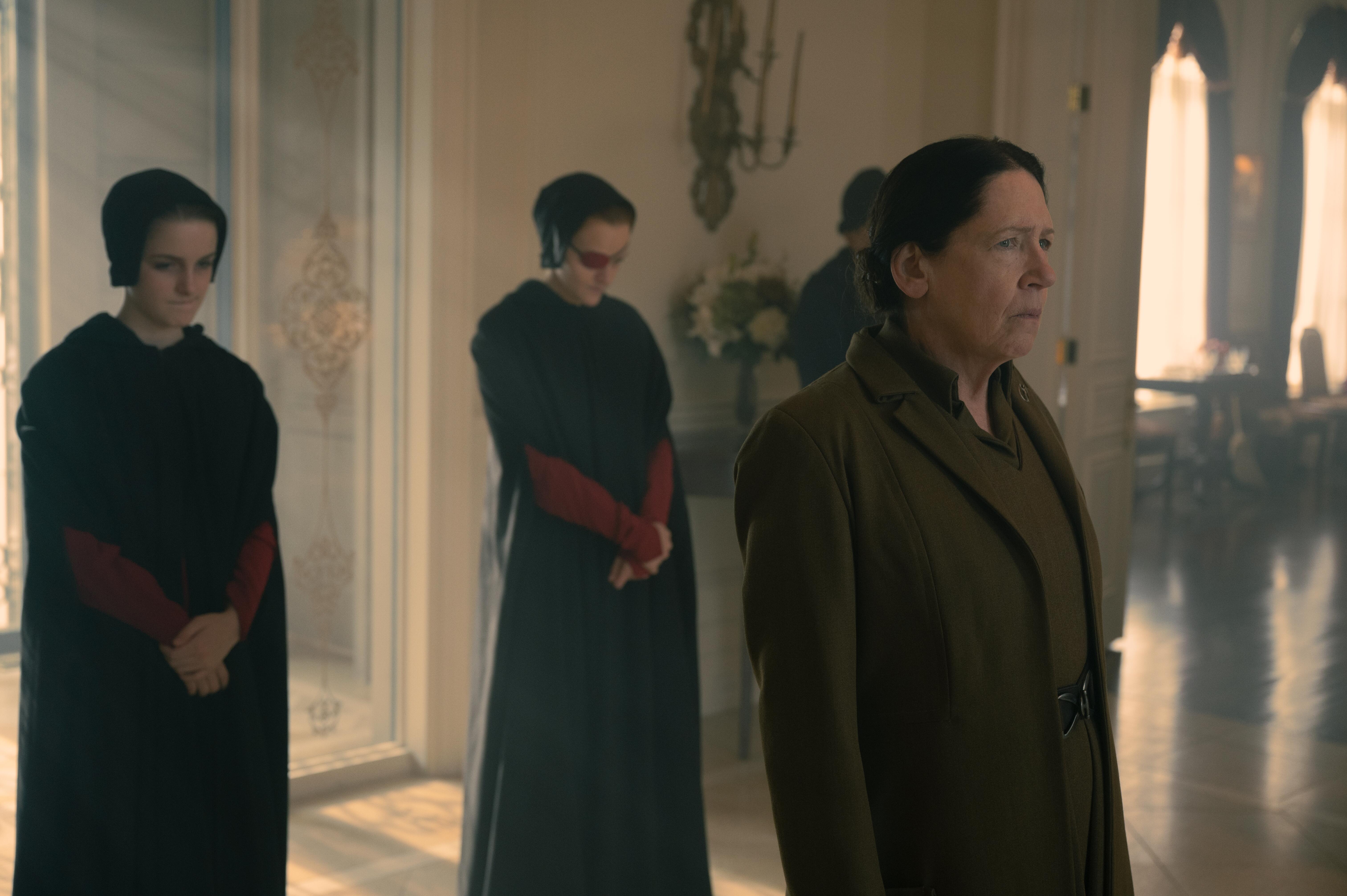 Esther, Janine, and Aunt Lydia in season 5 of 'The Handmaid's Tale'