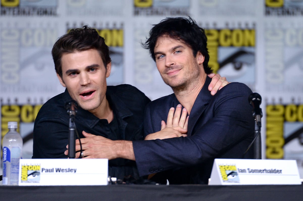 'The Vampire Diaries' stars Paul Wesley and Ian Somerhalder smiling