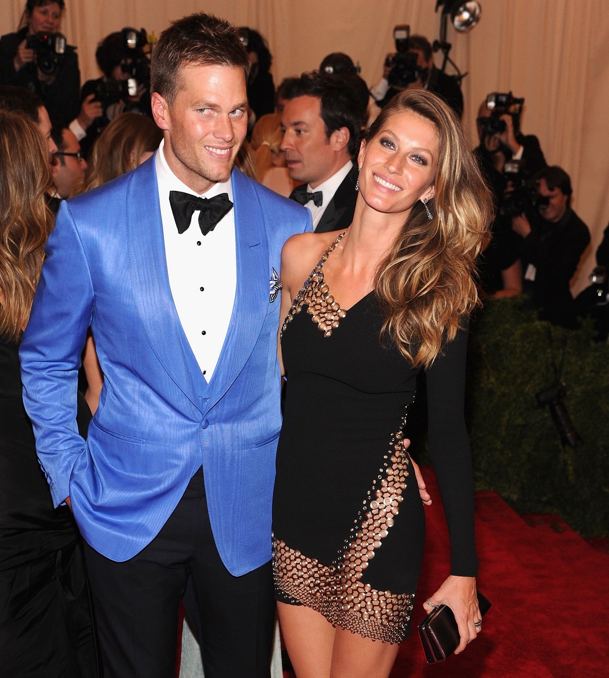 Tom Brady and Gisele Bundchen attend the 2013 Met Gala