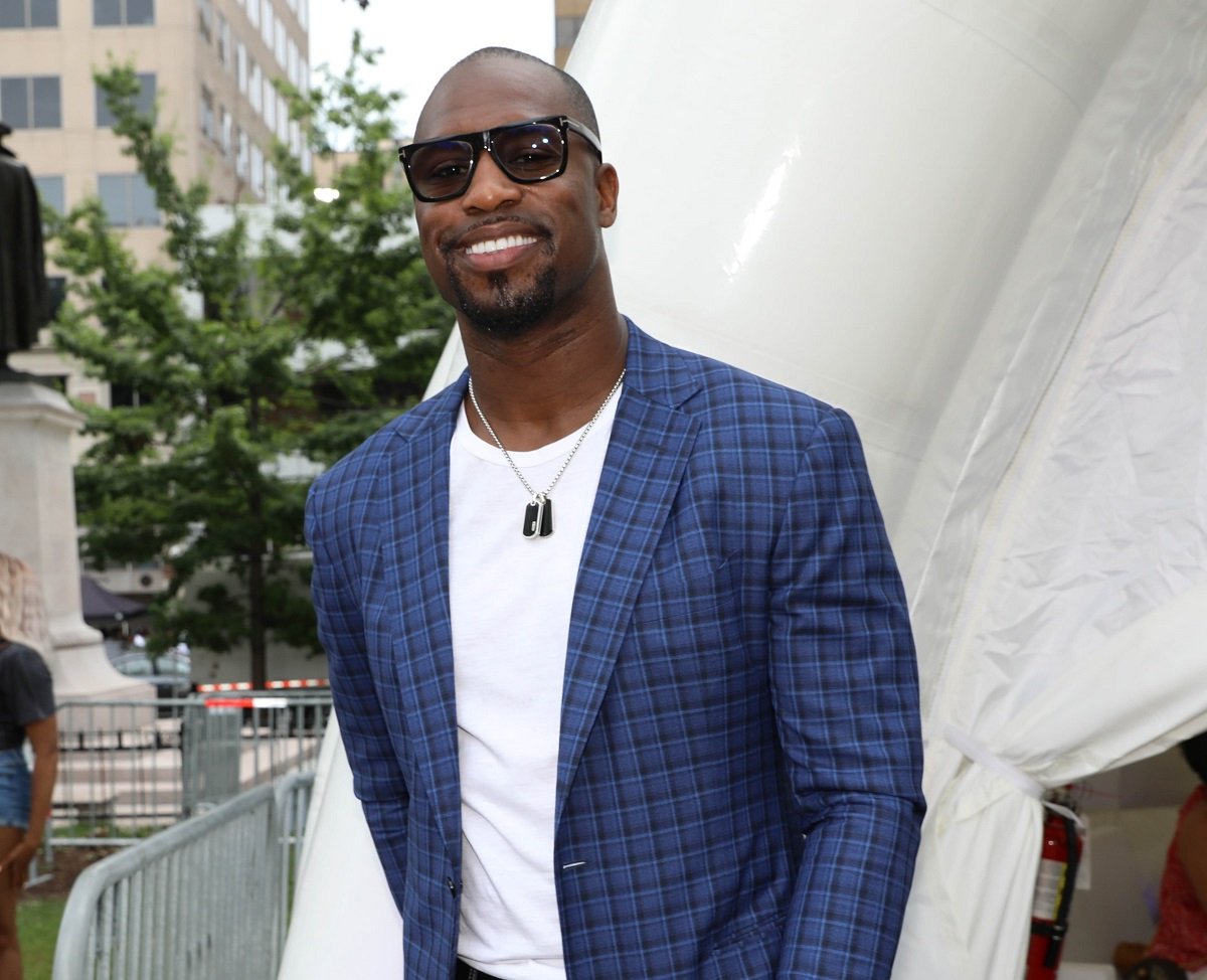 Vernon Davis, who has a new single out titled 'Smile For Me,' attends Stefon Diggs presents Black On The Block DC at Franklin Park