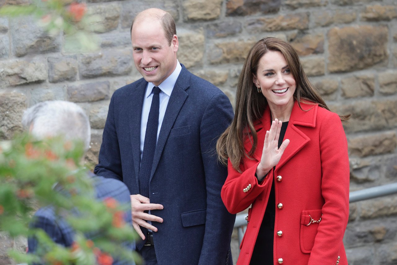 Prince William, Prince of Wales, and Kate Middleton, Princess of Wales leave St Thomas Church, which has been has been redeveloped to provide support to vulnerable people, during their visit to Wales on September 27, 2022, in Swansea, Wales.