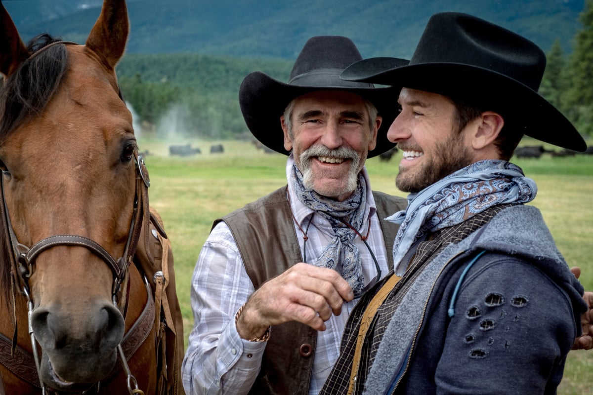 Yellowstone season 5 star Forrie J. Smith as Lloyd and Ian Bohen as Ryan in an image from season 3