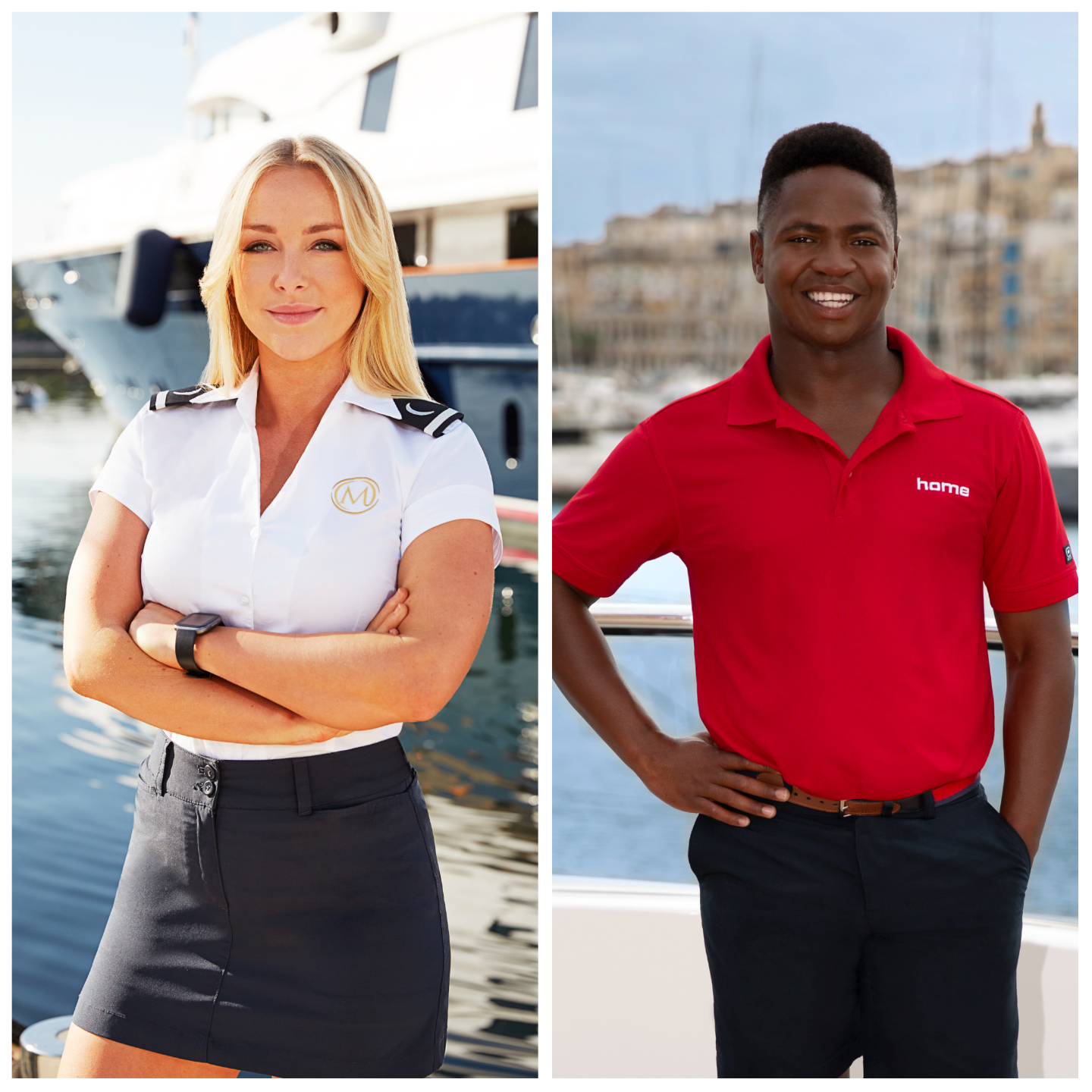 Courtney Veale and Mzi 'Zee' Dempers 'Below Deck Med' cast photos 