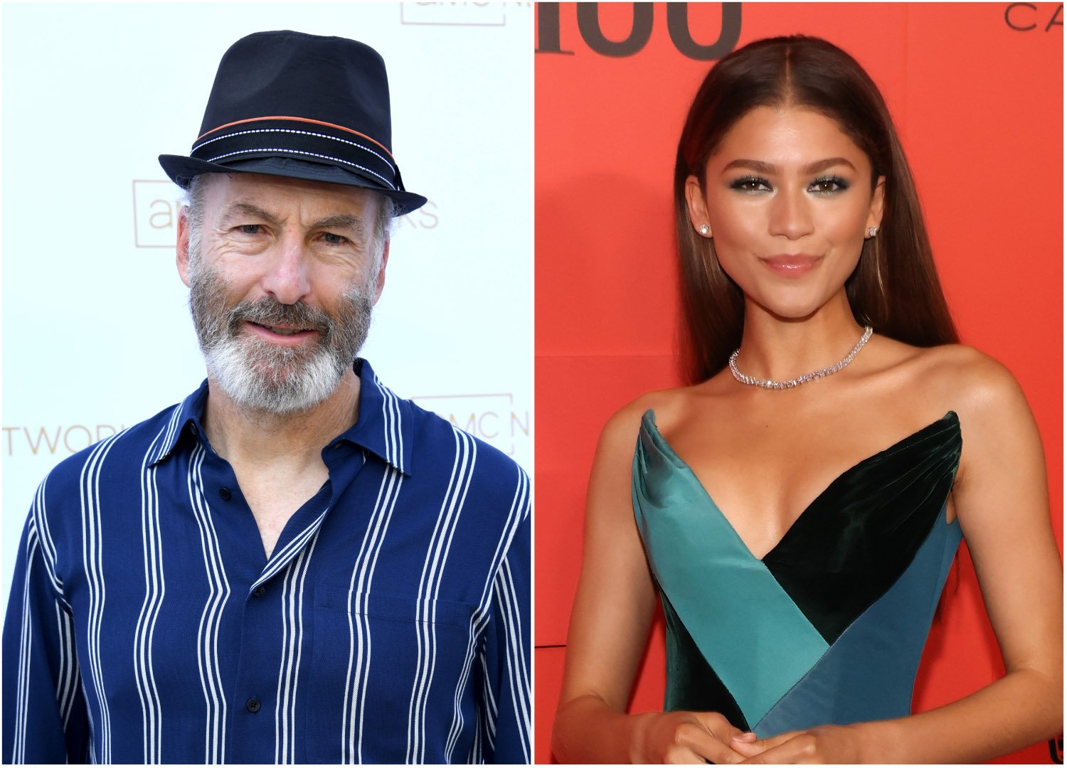 2022 Emmy nominees for Outstanding Lead Actor and Actress (respectively) in a Drama Series Bob Odenkirk and Zendaya