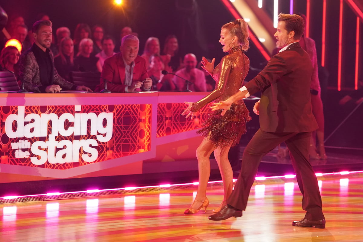 Cheryl Ladd performs with Louis Van Amstel during the 'Dancing with the Stars' Season 31 premiere