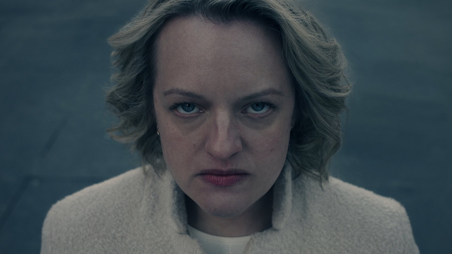 June Osborne (Elisabeth Moss) in an image from season 5 of Hulu's 'The Handmaid's Tale'