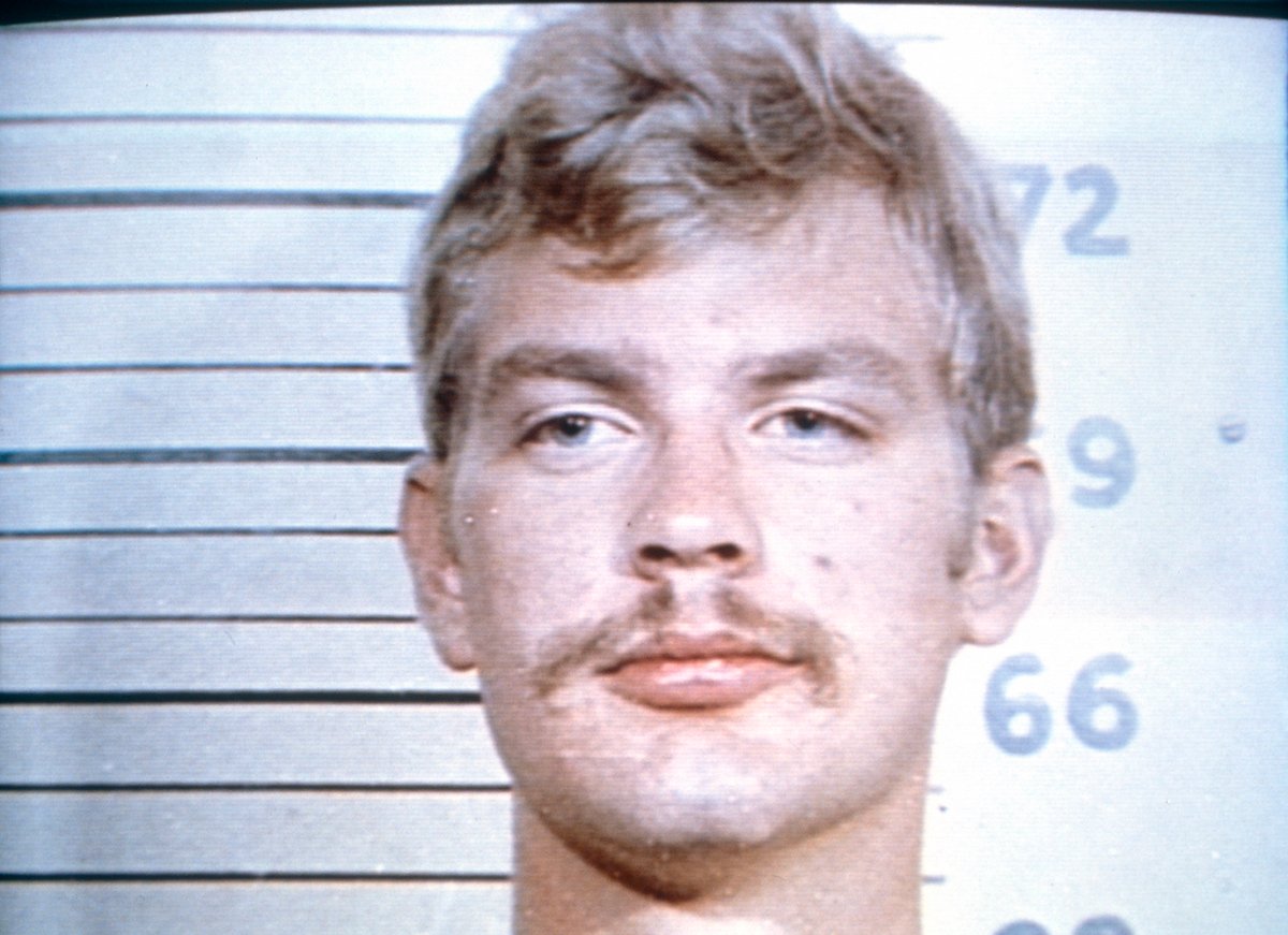 Jeffrey Dahmer's 1982 mugshot for indecent exposure