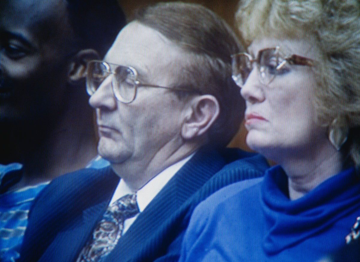 Jeffrey Dahmer's father Lionel and his stepmother Shari at his 1992 trial