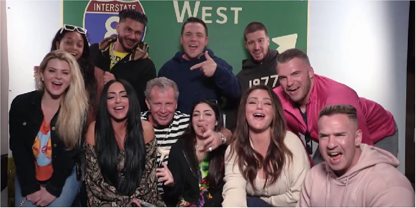 The cast of 'Jersey Shore: Family Vacation' in a confessional for season 5 with Chris Buckner.