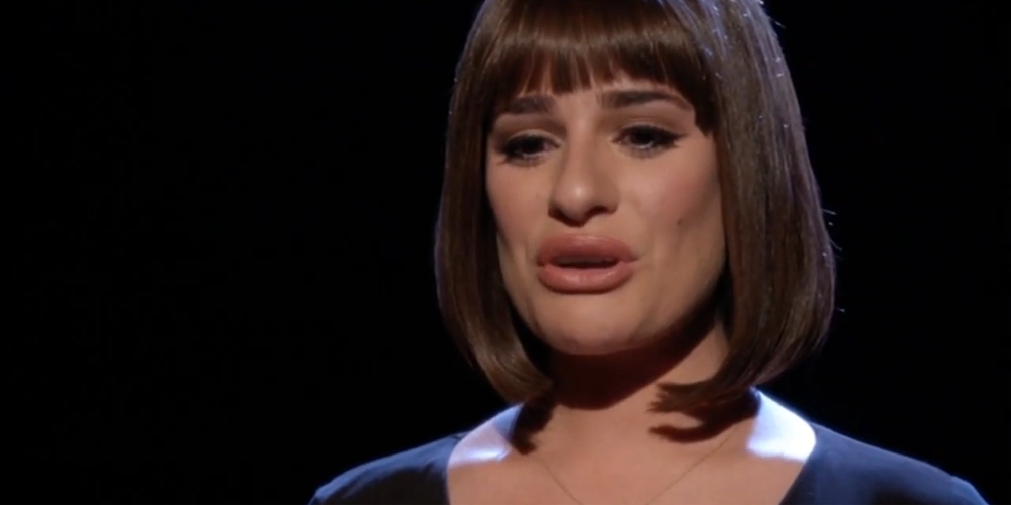 Lea Michele in Glee episode titled "Opening Night."