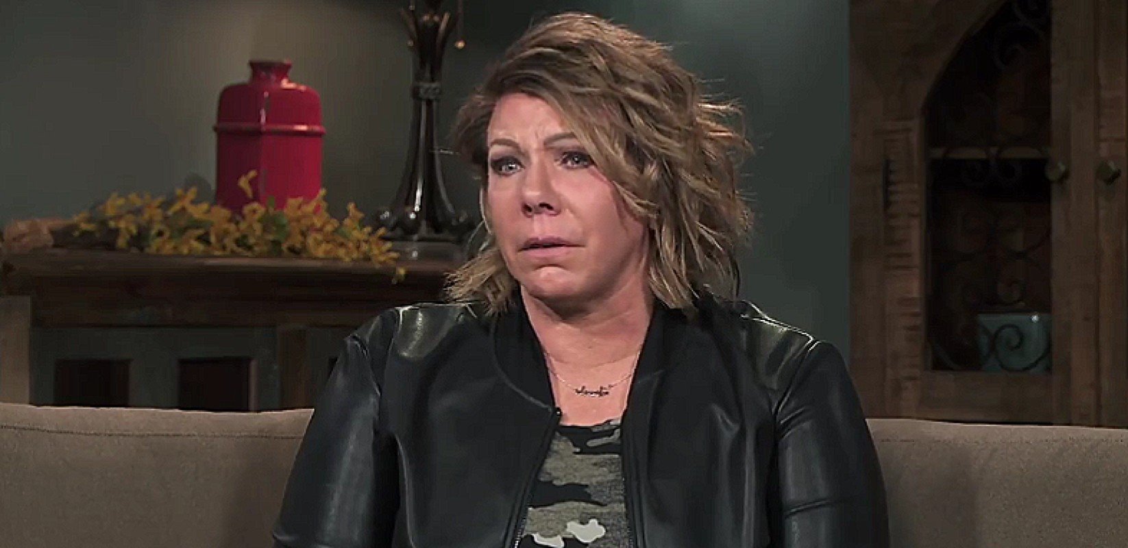 Meri Brown cries during a confessional for Season 17 of TLC's Sister Wives.