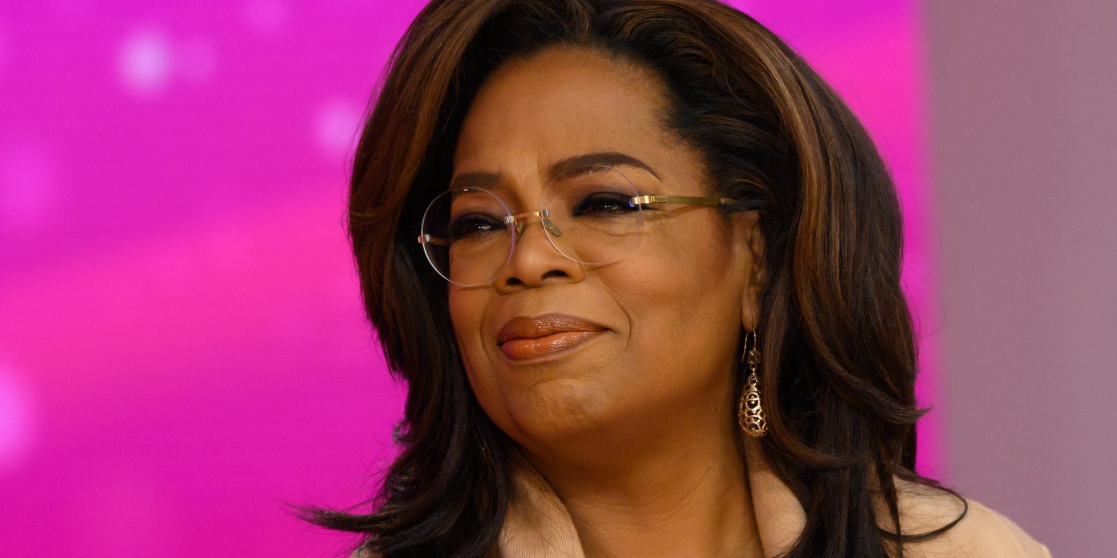 Oprah Winfrey, friend of Prince Harry, poses for a photograph during a 'Today' show segment.