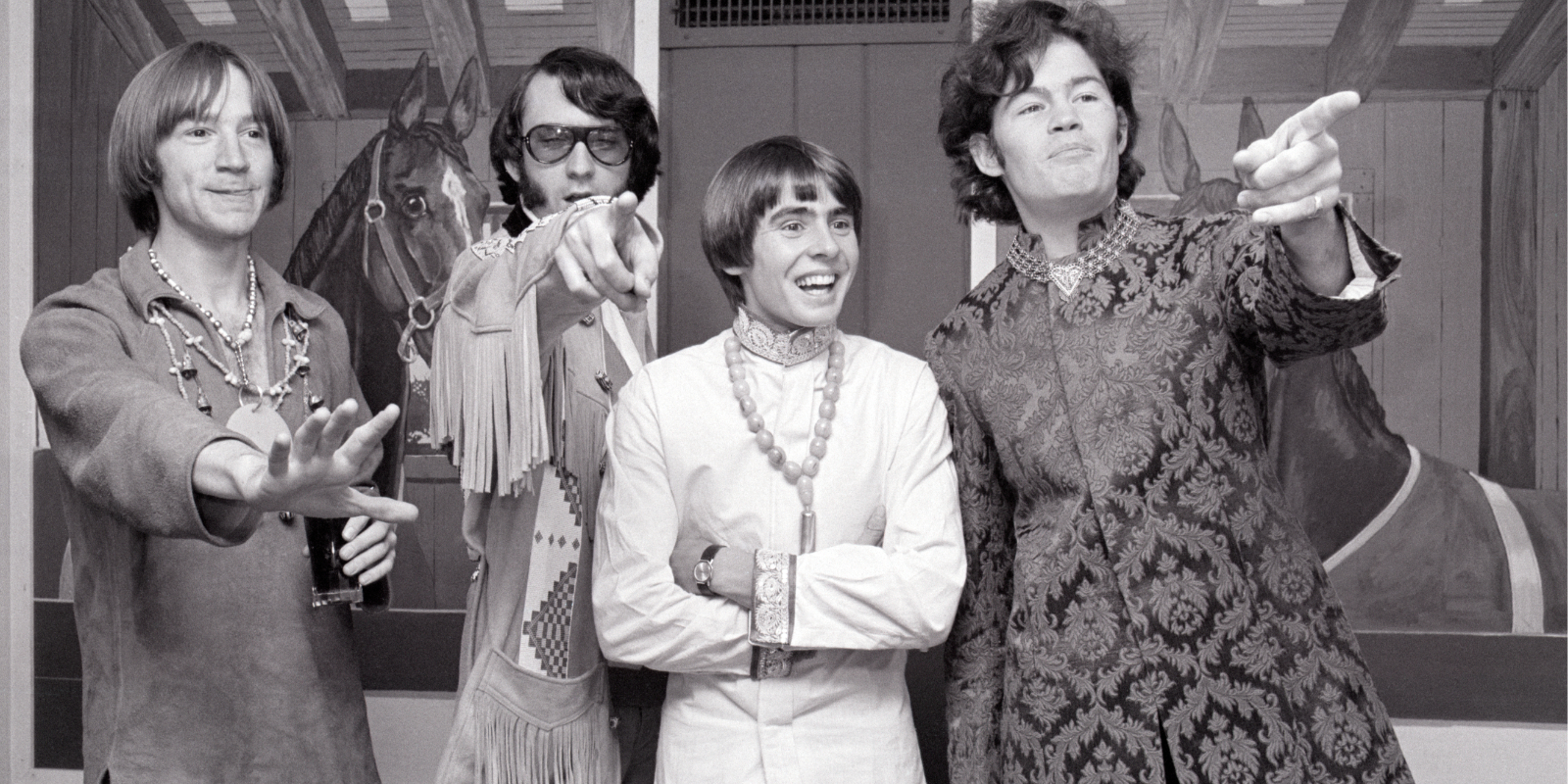 Peter Tork, Mike Nesmith, Davy Jones and Micky Dolenz starred in the television series The Monkees and recorded an episode of the second season in Paris in 1967.