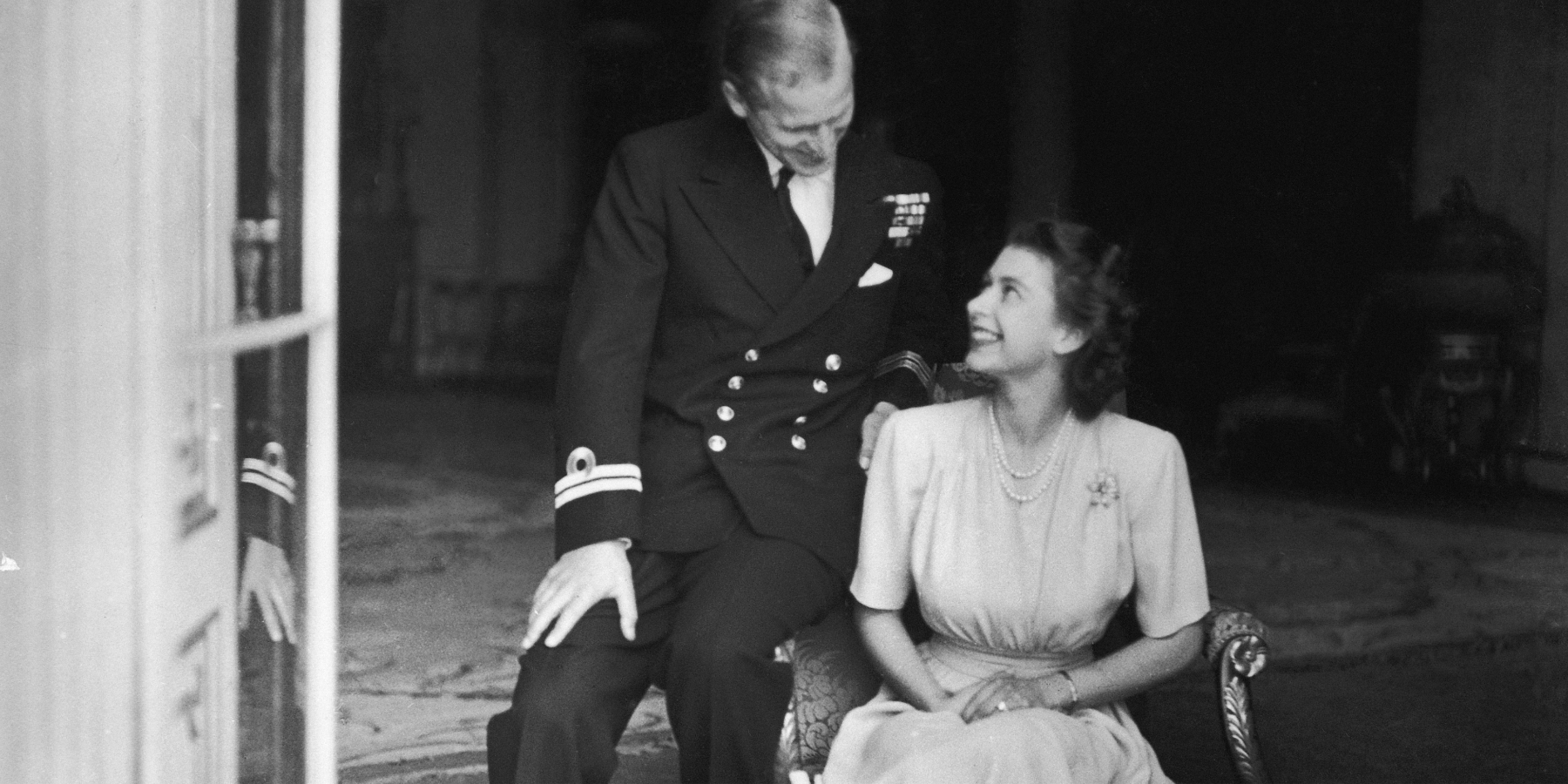 Prince Philip and Queen Elizabeth pictured at their 1947 engagement, the moncarch felt it wouldnt be long before she joined him in death.