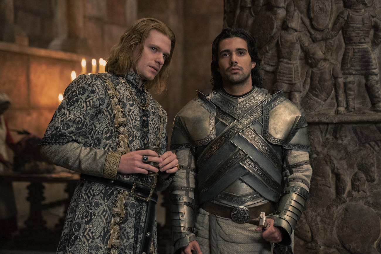Joffrey Lonmouth (Solly McLeod) and Ser Criston Cole (Fabien Frankel) in 'House of the Dragon' Episode 5