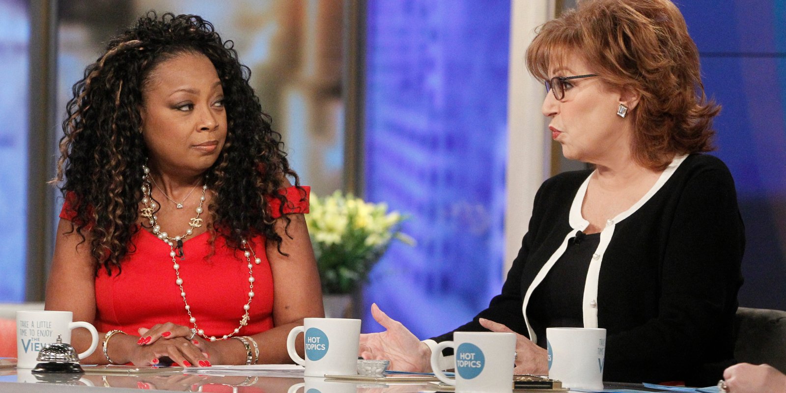 Star Jones and Joy Behar on the set of ABC's 'The View.'