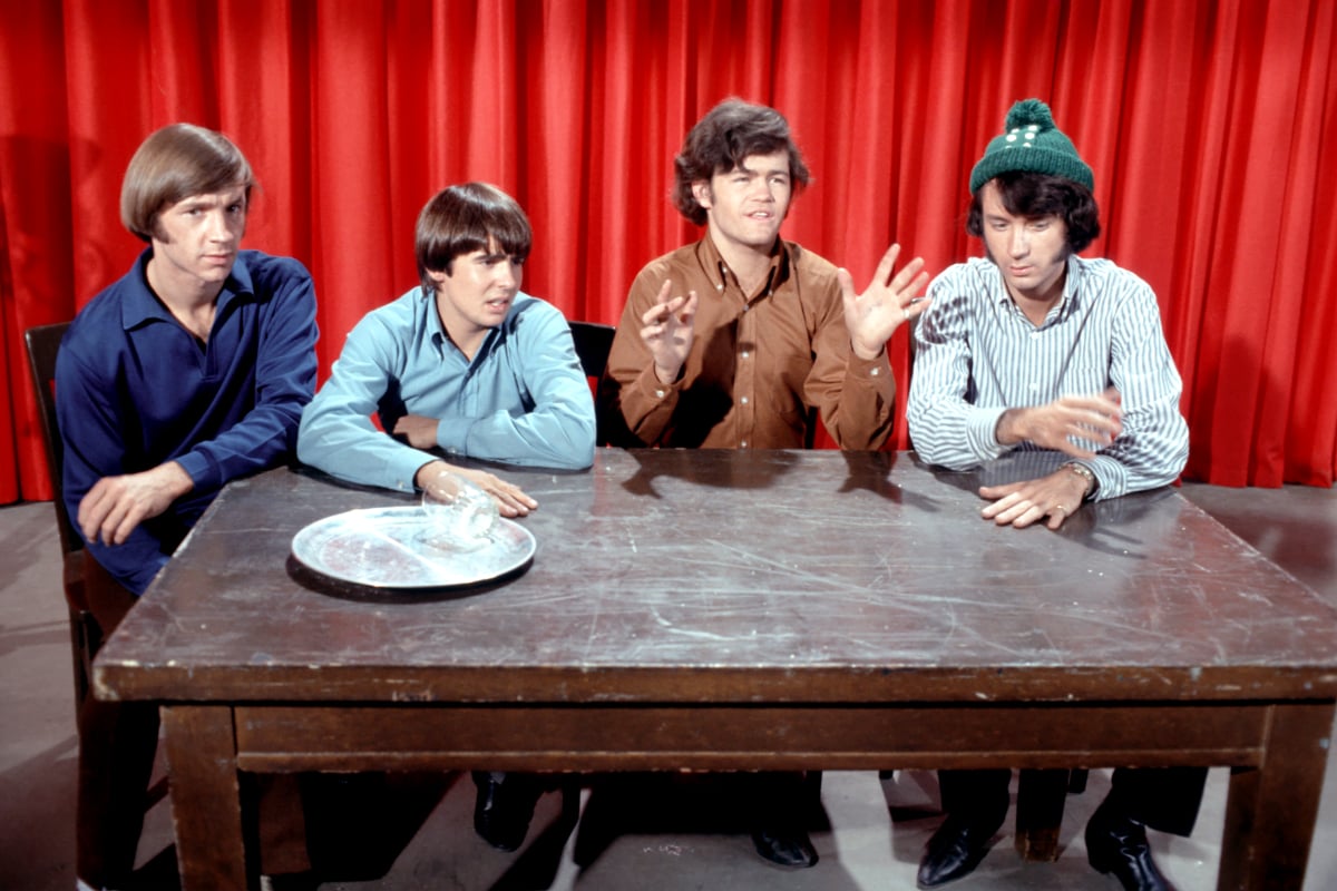 The Monkees members Peter Tork, Davy Jones, Micky Dolenz and Mike Nesmith.
