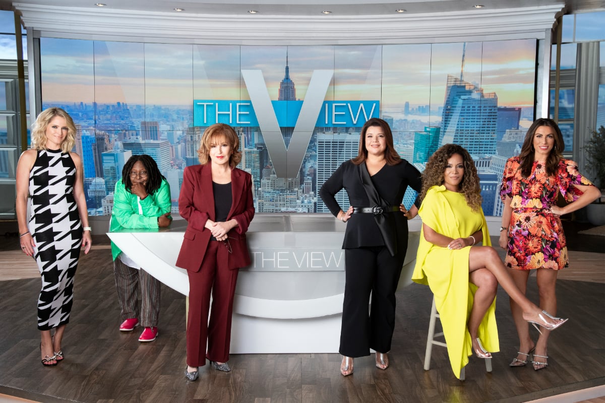 The cast of season 26 of 'The View' includes Sara Haines, Whoopi Goldberg, Joy Behar, Ana Navarro, Sunny Hostin, and Alyssa Farah Griffin.