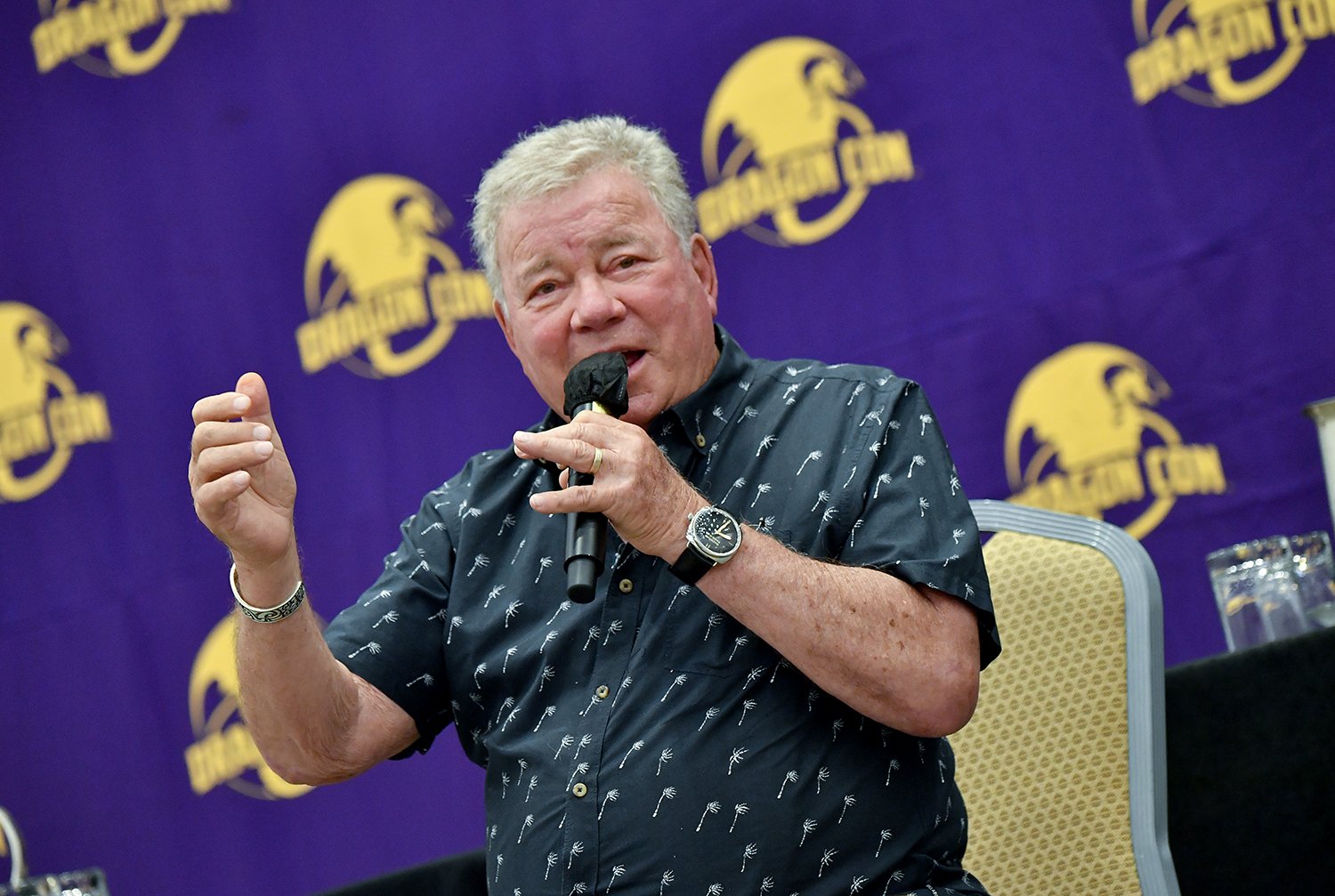 William Shatner, the oldest contestant on The Masked Singer, speaks at 2022 Dragon Con