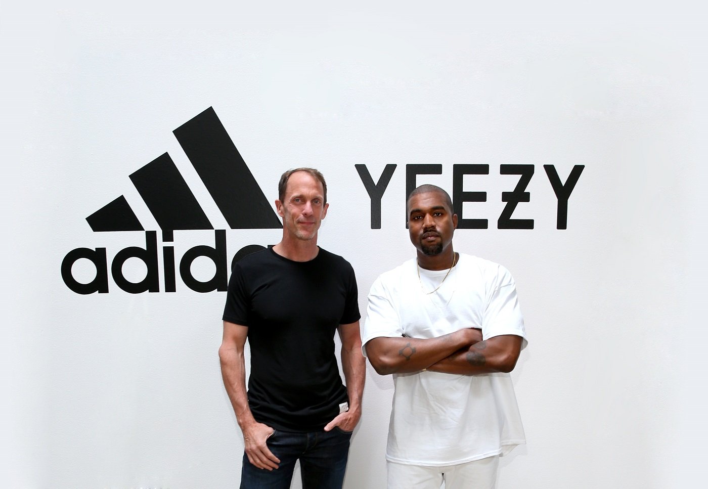 Former Adidas executive, Eric Liedtke and Kanye West at Milk Studios on June 28, 2016 in Hollywood, California