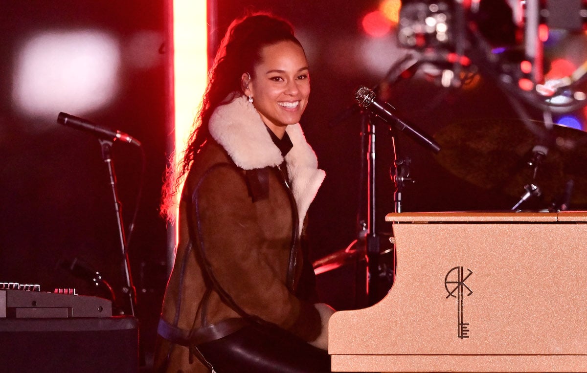 Alicia Keys performs on NBC's Today Show at Rockefeller Center