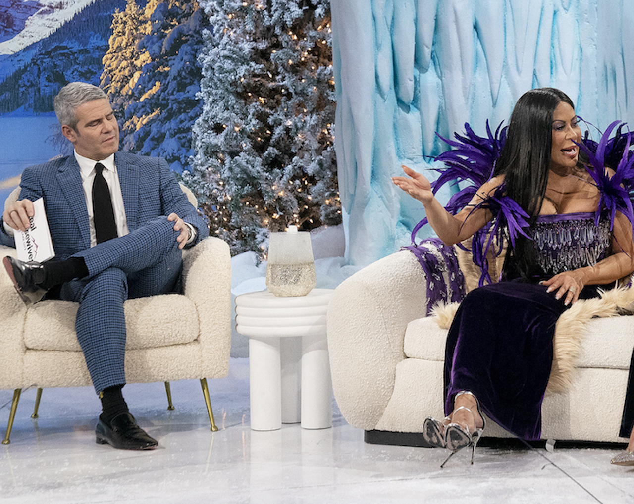 Andy Cohen and Jen Shah talk during 'RHOSLC' reunion; 'The View' co-hosts disagree with Cohen's punishment of Shah in comparison to Teresa Giudice