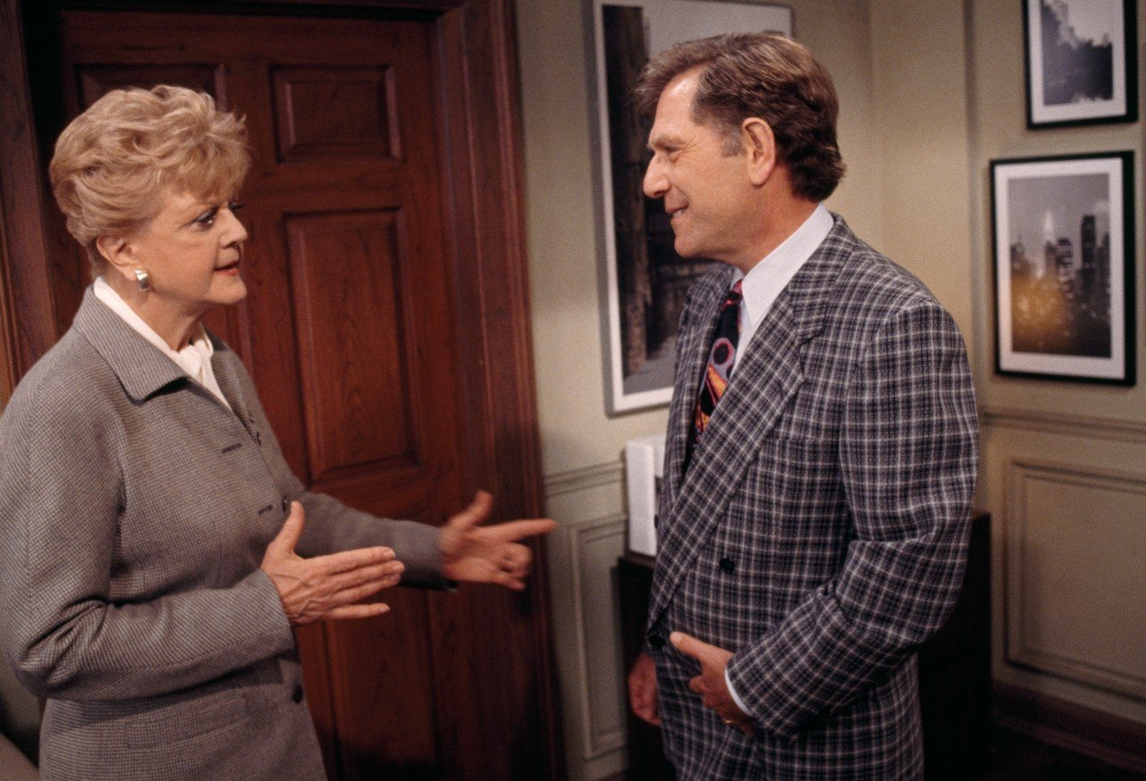 Angela Lansbury as Jessica Fletcher on Murder She Wrote.