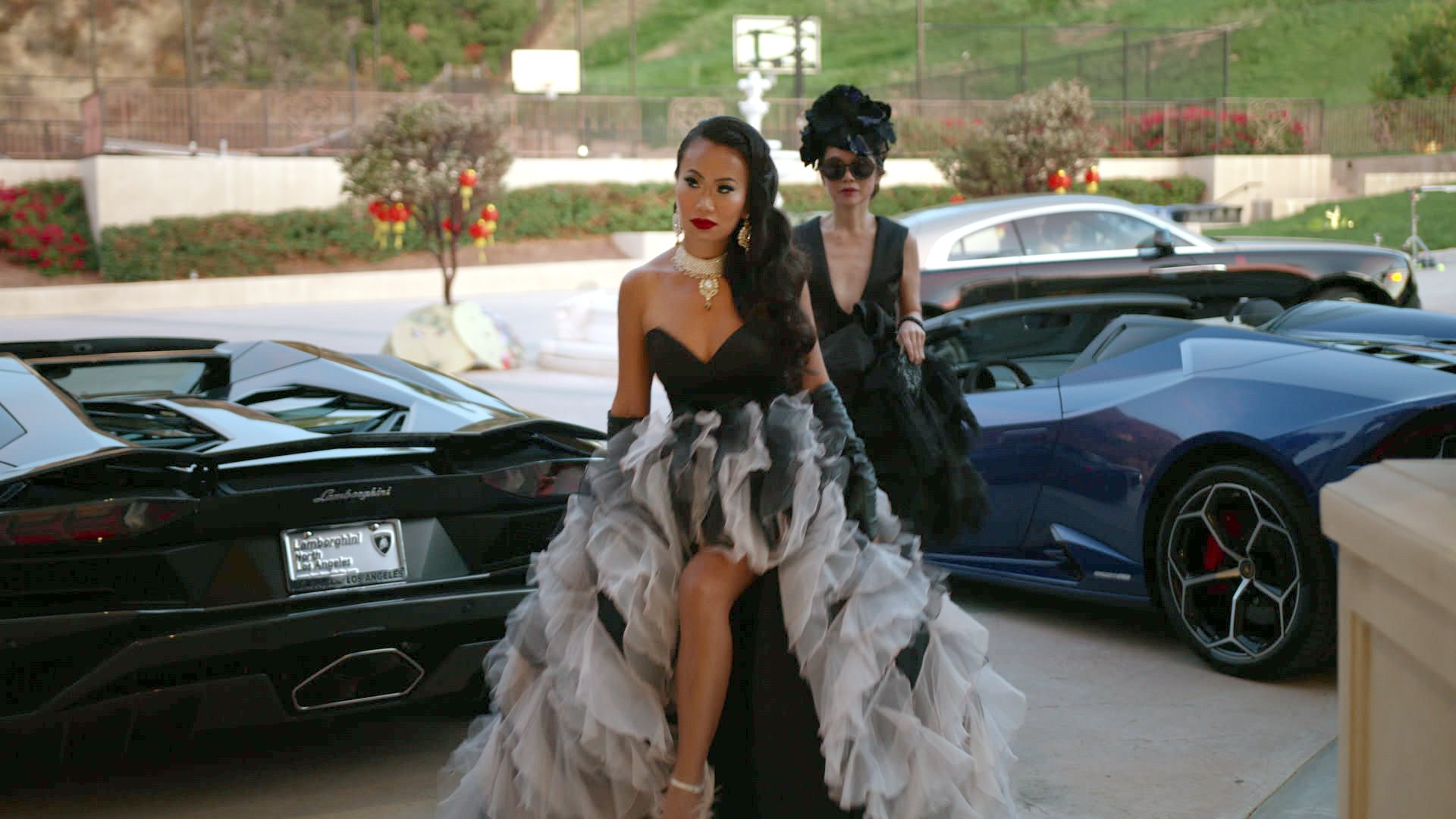 Kelly Mi Li wearing a gown in 'Bling Empire'