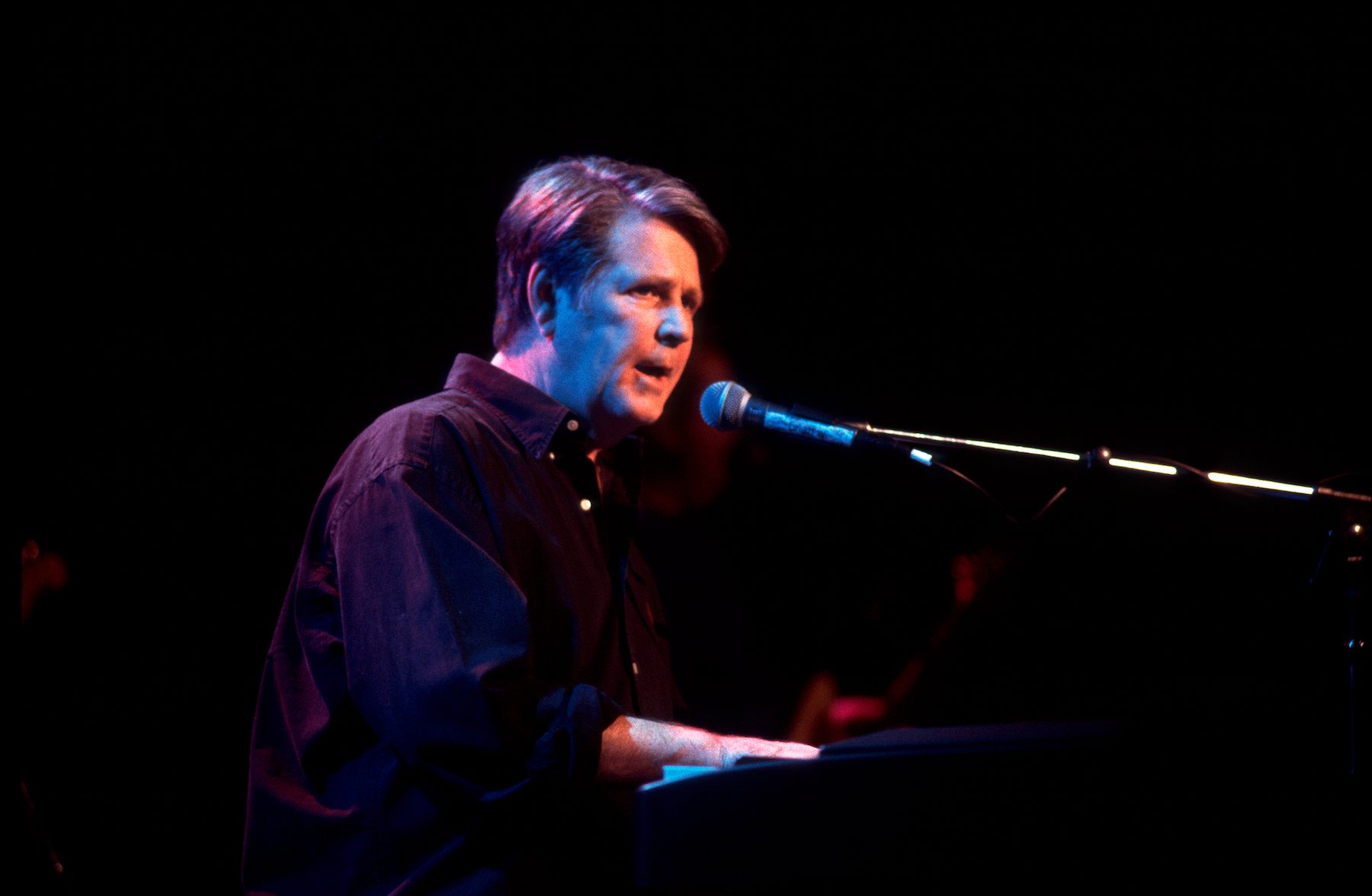 Brian Wilson of the Beach Boys performs at the Roxy Theater